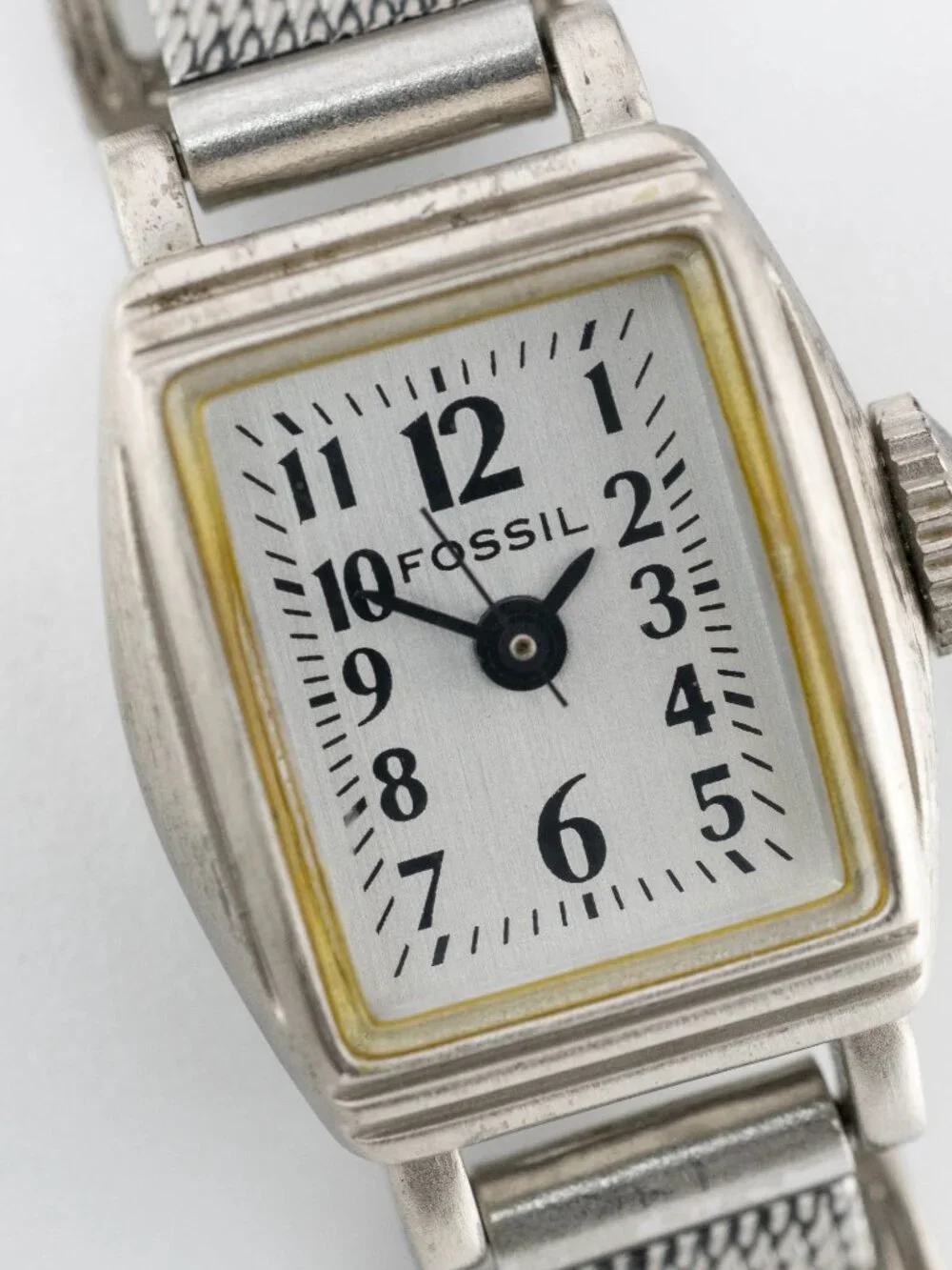 FOSSIL EC-8848 Vintage Mesh Quartz Analog Women's Watch New Battery
